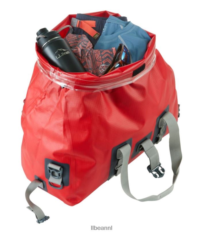 L.L.Bean unisex Adventure Pro waterdichte reistas kreeft rood accessoires VT0644096 - Image 4