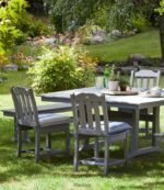 L.L.Bean unisex All-weather armloze eetkamerstoel set van twee wit achtertuin en terras VT0646844 - Image 3