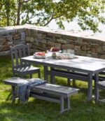L.L.Bean unisex All-weather armloze eetkamerstoel set van twee wit achtertuin en terras VT0646844 - Image 4
