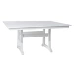 L.L.Bean unisex all-weather boerderijtafel vierkant 8-persoons wit achtertuin en terras VT0646859