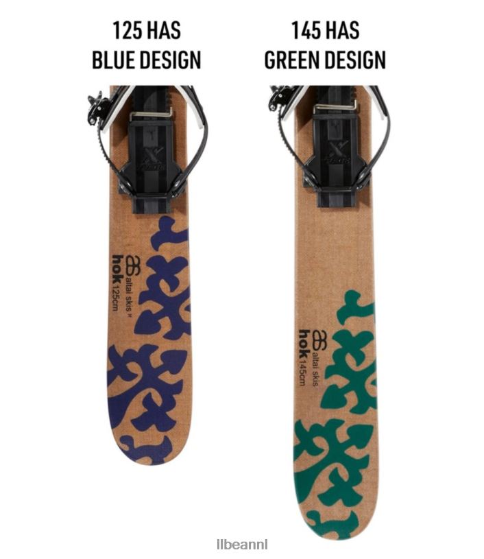 L.L.Bean unisex altai hok ski's met universele bindingen hout/grafisch wintersport VT0641774 - Image 2