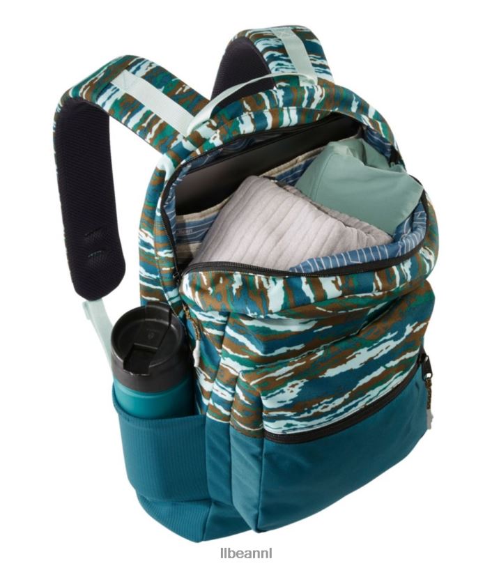 L.L.Bean unisex berg klassieke cordura pack-print zwart/rode buffel accessoires VT0642437 - Image 4