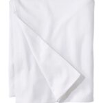 L.L.Bean unisex biologische katoenen deken wit beddengoed VT0646319