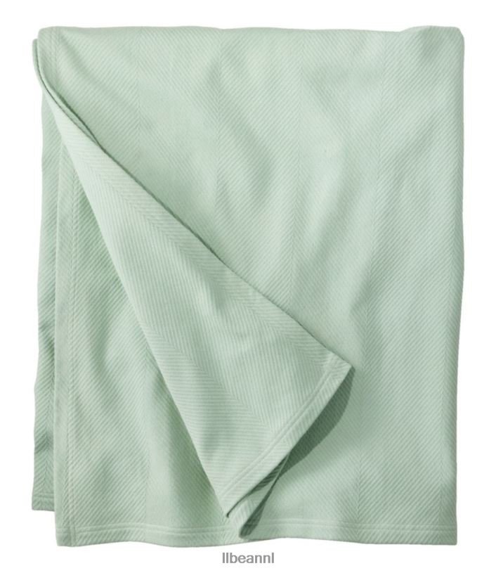 l_l_bean_unisex_biologische_katoenen_deken_zilveren_salie_beddengoed_vt0644393.jpg L.L.Bean unisex biologische katoenen deken zilveren salie beddengoed VT0644393 - Image 1