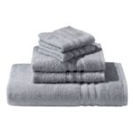 L.L.Bean unisex biologische katoenen handdoek vuursteen bad VT0646286