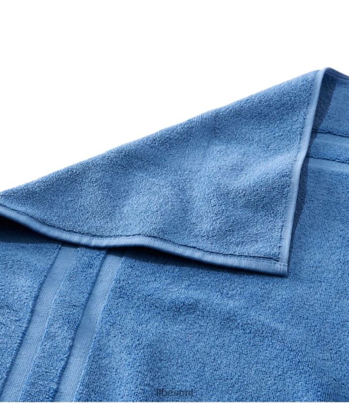 L.L.Bean unisex biologische katoenen handdoekbadmat blauwe kwarts bad VT0642500 - Image 2
