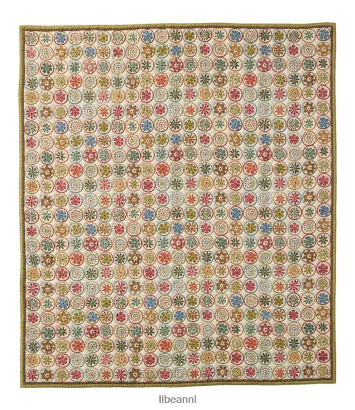 L.L.Bean unisex bloeiende cirkels quiltcollectie veelkleurig beddengoed VT0642476 - Image 3