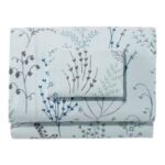 L.L.Bean unisex collectie botanische bloemenflanellakens botanisch bloemenblauw beddengoed VT0642656