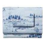 L.L.Bean unisex collectie flanellakens uit het kustlandschap kust blauw beddengoed VT0642719