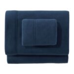 L.L.Bean unisex collectie fleecelakens marineblauw beddengoed VT0642707