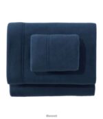 L.L.Bean unisex collectie fleecelakens marineblauw beddengoed VT0642707