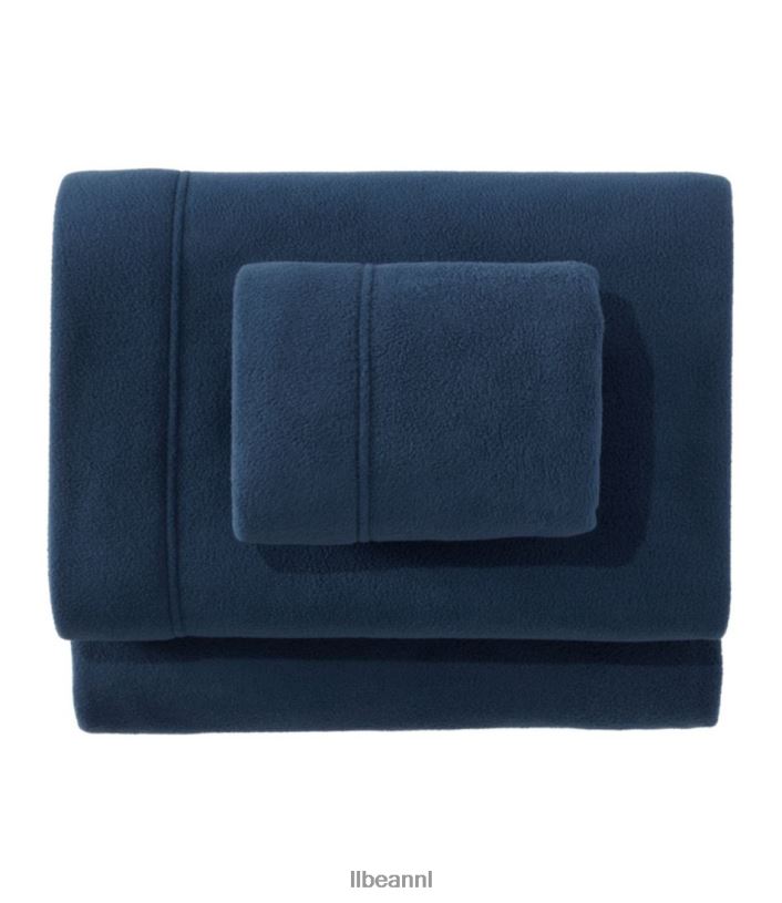 l_l_bean_unisex_collectie_fleecelakens_marineblauw_beddengoed_vt0642707.jpg L.L.Bean unisex collectie fleecelakens marineblauw beddengoed VT0642707 - Image 1