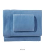 L.L.Bean unisex collectie fleecelakens zacht blauw beddengoed VT0644486