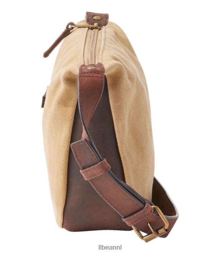 L.L.Bean unisex crossbody van gewaxt canvas tijm accessoires VT0646226 - Image 3