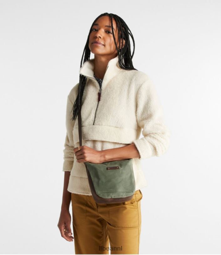 L.L.Bean unisex crossbody van gewaxt canvas veldspaat accessoires VT0644240 - Image 6