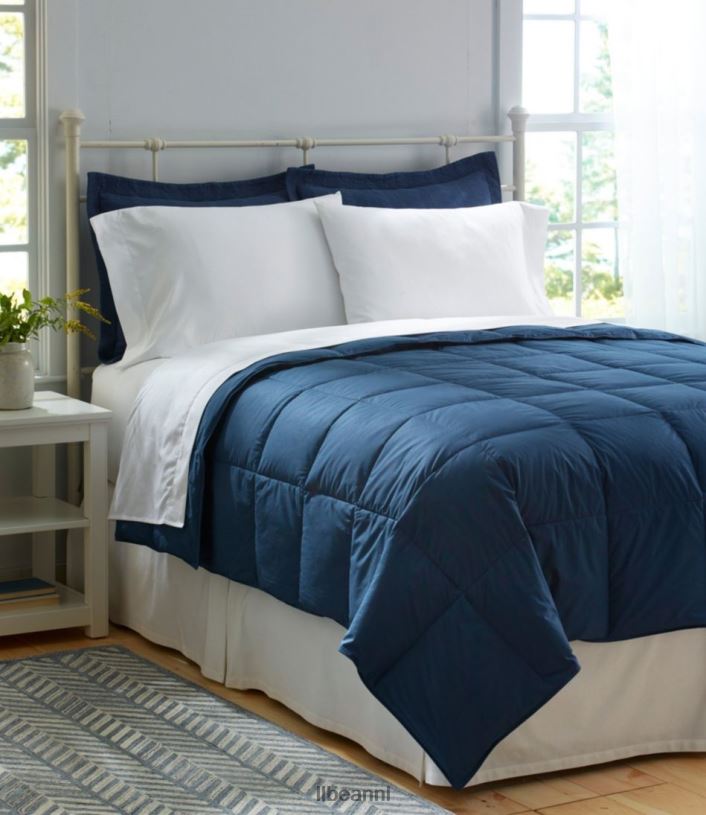 L.L.Bean unisex donzen dekbed in klassieke kleuren wijnoogst groen beddengoed VT0646367 - Image 3