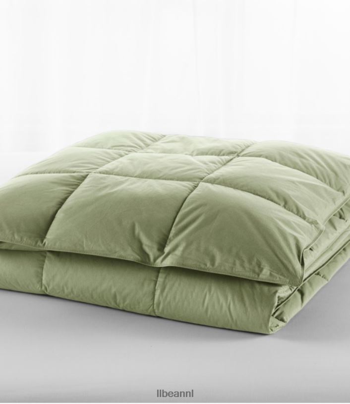 l_l_bean_unisex_donzen_dekbed_in_klassieke_kleuren_wijnoogst_groen_beddengoed_vt0646367.jpg L.L.Bean unisex donzen dekbed in klassieke kleuren wijnoogst groen beddengoed VT0646367 - Image 1