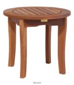L.L.Bean unisex Eucalyptus ronde bijzettafel natuurlijk achtertuin en terras VT0642695