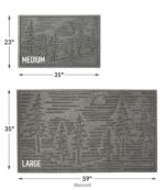 L.L.Bean unisex everyspace gerecyclede waterhog deurmat dennenbomen groenblijvend huis goederen VT0644333 - Image 5