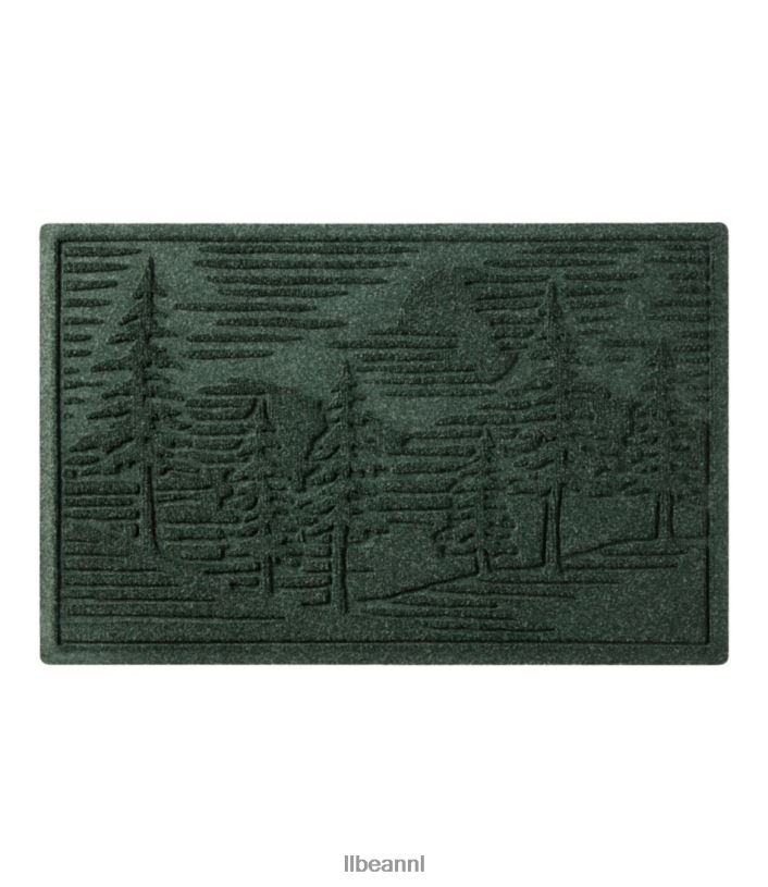 L.L.Bean unisex everyspace gerecyclede waterhog deurmat dennenbomen groenblijvend huis goederen VT0644333 - Image 1