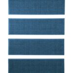 L.L.Bean unisex everyspace gerecyclede waterhogmat traptreden set van vier blauw huis goederen VT0647252