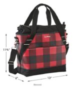 L.L.Bean unisex geïsoleerde draagtas bergrode buffelplaid accessoires VT0644297 - Image 4