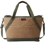 L.L.Bean unisex geïsoleerde draagtas van gewaxt canvas khaki accessoires VT0641339