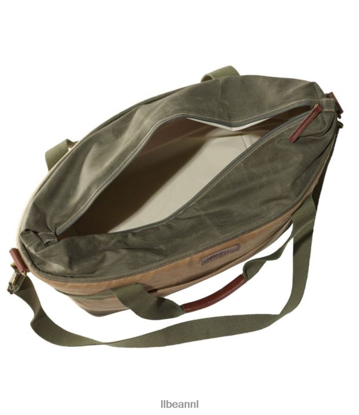 L.L.Bean unisex geïsoleerde draagtas van gewaxt canvas marine accessoires VT0643913 - Image 3