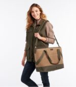 L.L.Bean unisex geïsoleerde draagtas van gewaxt canvas marine accessoires VT0643913 - Image 5