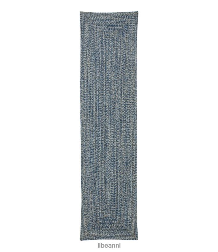 L.L.Bean unisex gevlochten loper voor alle weersomstandigheden, rechthoekig concentrisch patroon indigo multi huis goederen VT0645635 - Image 1
