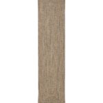 L.L.Bean unisex gevlochten loper voor alle weersomstandigheden, rechthoekig concentrisch patroon zand multi huis goederen VT0646856