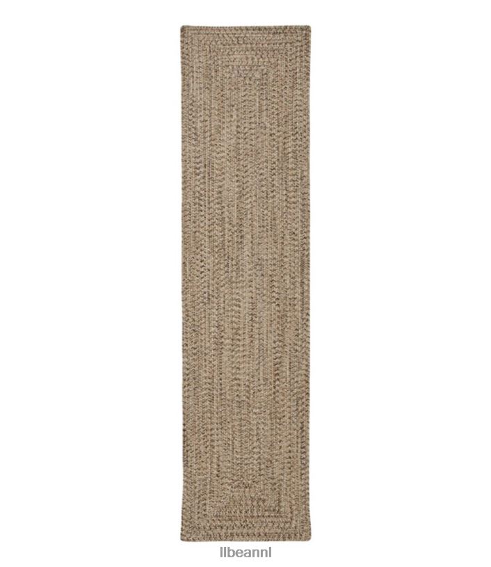 L.L.Bean unisex gevlochten loper voor alle weersomstandigheden, rechthoekig concentrisch patroon zand multi huis goederen VT0646856 - Image 1