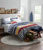 L.L.Bean unisex gevlochten vloerkleed voor alle weersomstandigheden, ovaal met concentrisch patroon oceaan huis goederen VT0642494 - Image 3