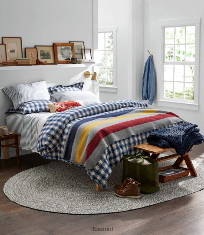 L.L.Bean unisex gevlochten vloerkleed voor alle weersomstandigheden, ovaal met concentrisch patroon oceaan huis goederen VT0642494 - Image 3