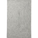 L.L.Bean unisex gevlochten vloerkleed voor alle weersomstandigheden, rechthoekig concentrisch patroon grijs multi huis goederen VT0644453