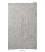 L.L.Bean unisex gevlochten vloerkleed voor alle weersomstandigheden, rechthoekig concentrisch patroon grijs multi huis goederen VT0644453