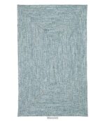 L.L.Bean unisex gevlochten vloerkleed voor alle weersomstandigheden, rechthoekig concentrisch patroon oceaan huis goederen VT0642659