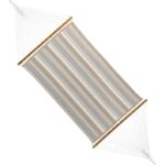 L.L.Bean unisex gewatteerde sunbrella hangmatstreep grijs/zand multi achtertuin en terras VT0642917