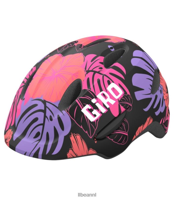 L.L.Bean unisex Giro Scamp fietshelm matzwarte bloemen uitrusting voor buiten VT0645293 - Image 1