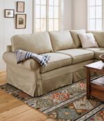 L.L.Bean unisex grenen punt hoes met hoes linnen beige binnenmeubilair VT0642881 - Image 4