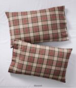 L.L.Bean unisex Heritage gemzen flanellen lakencollectie plaid rustiek rood/houtskool beddengoed VT0642497 - Image 2