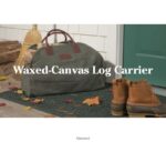 L.L.Bean unisex houtdrager van gewaxt canvas houtskool huisdecoratie VT0642629 - Image 4