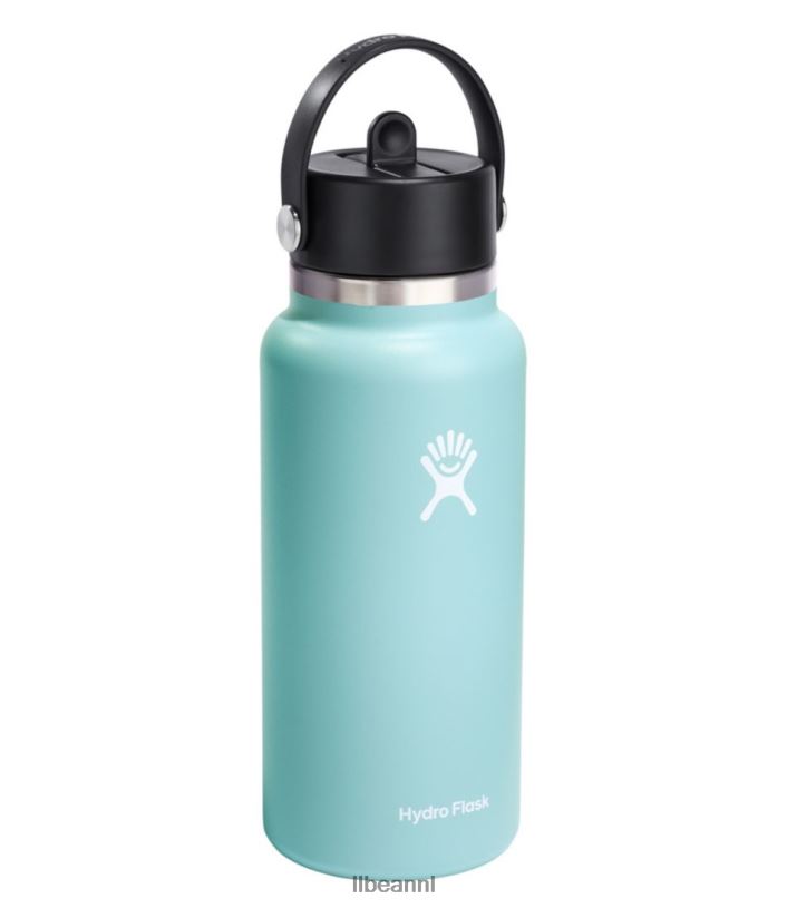 L.L.Bean unisex hydrofles waterfles met brede mond en flexibele rietje dop indigo accessoires voor buiten VT0646157 - Image 2