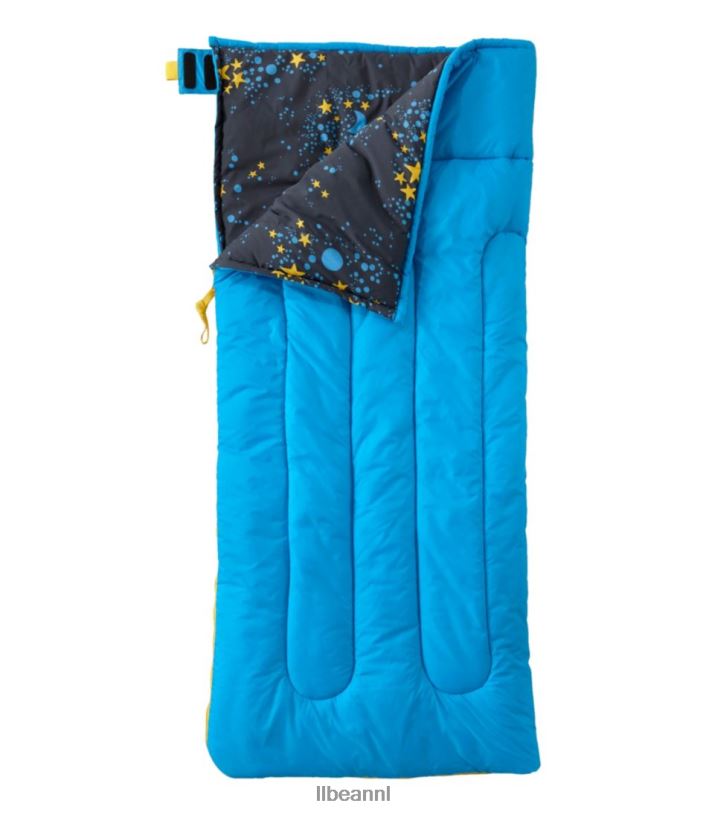 l_l_bean_unisex_kampslaapzak_van_katoenmix_opvallende_aqua_sterrennachtprint_uitrusting_voor_buiten_vt0646139.jpg L.L.Bean unisex Kampslaapzak van katoenmix opvallende aqua/sterrennachtprint uitrusting voor buiten VT0646139 - Image 1