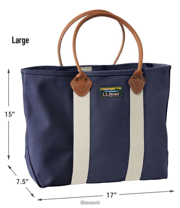 L.L.Bean unisex Katahdin-boot en draagtas met leren handvat blauw/natuur accessoires VT0645434 - Image 4