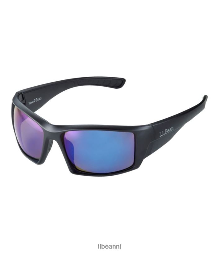 L.L.Bean unisex kennebec zwevende zonnebril matzwart/zwart rubber accessoires voor buiten VT0641720 - Image 1