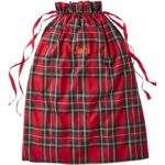 L.L.Bean unisex kerstman zak rode plaid huisdecoratie VT0642563