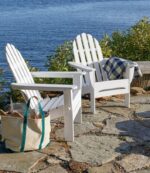 L.L.Bean unisex klassieke adirondack-stoel voor alle weersomstandigheden wit achtertuin en terras VT0647144 - Image 4