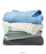 L.L.Bean unisex klassieke bergfleecedeken zacht blauw beddengoed VT0642632 - Image 4