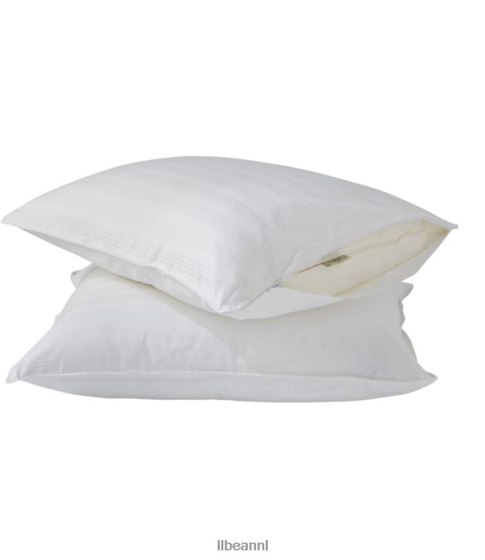 l_l_bean_unisex_kussenbeschermer_set_van_twee_wit_beddengoed_vt0642617.jpg L.L.Bean unisex kussenbeschermer set van twee wit beddengoed VT0642617 - Image 1